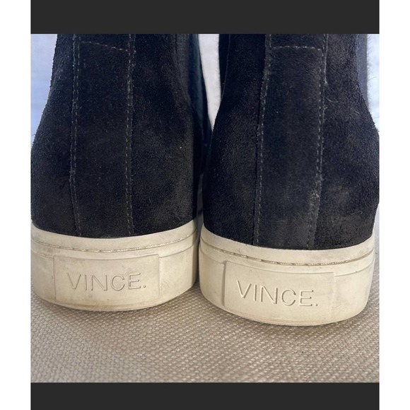 Vince Newlyn Black Suede High Top‎ Sneaker Boots - Picture 4 of 10